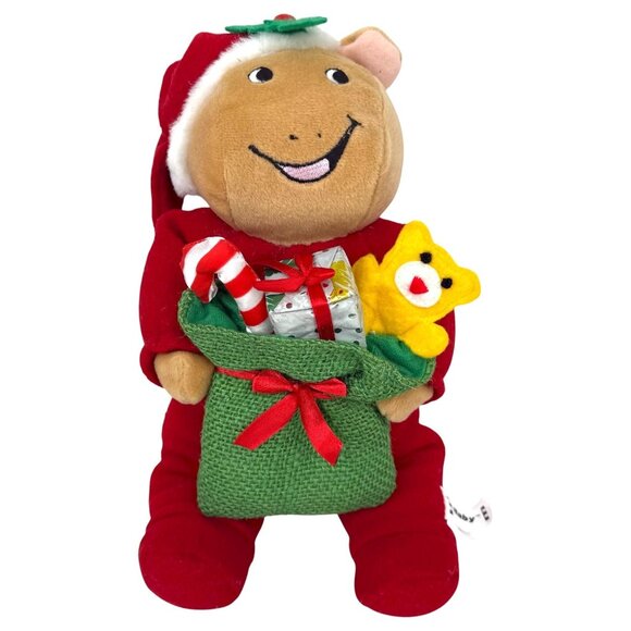 Vintage 2000 Arthur Baby Kate Christmas Plush Marc Brown Doll 14" Stuffed Animal - Picture 2 of 11